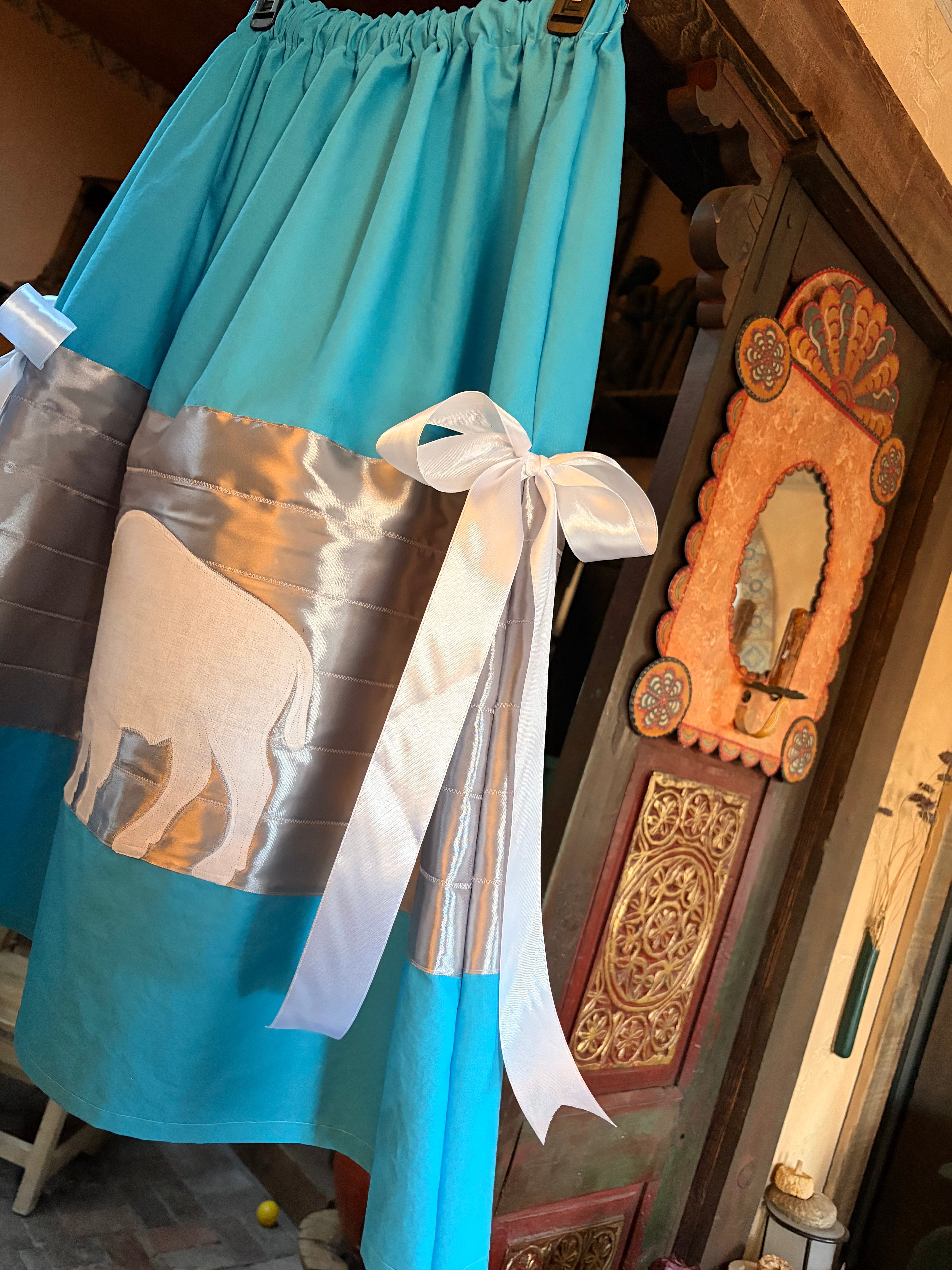 SKY BUFFALO RIBBON SKIRT