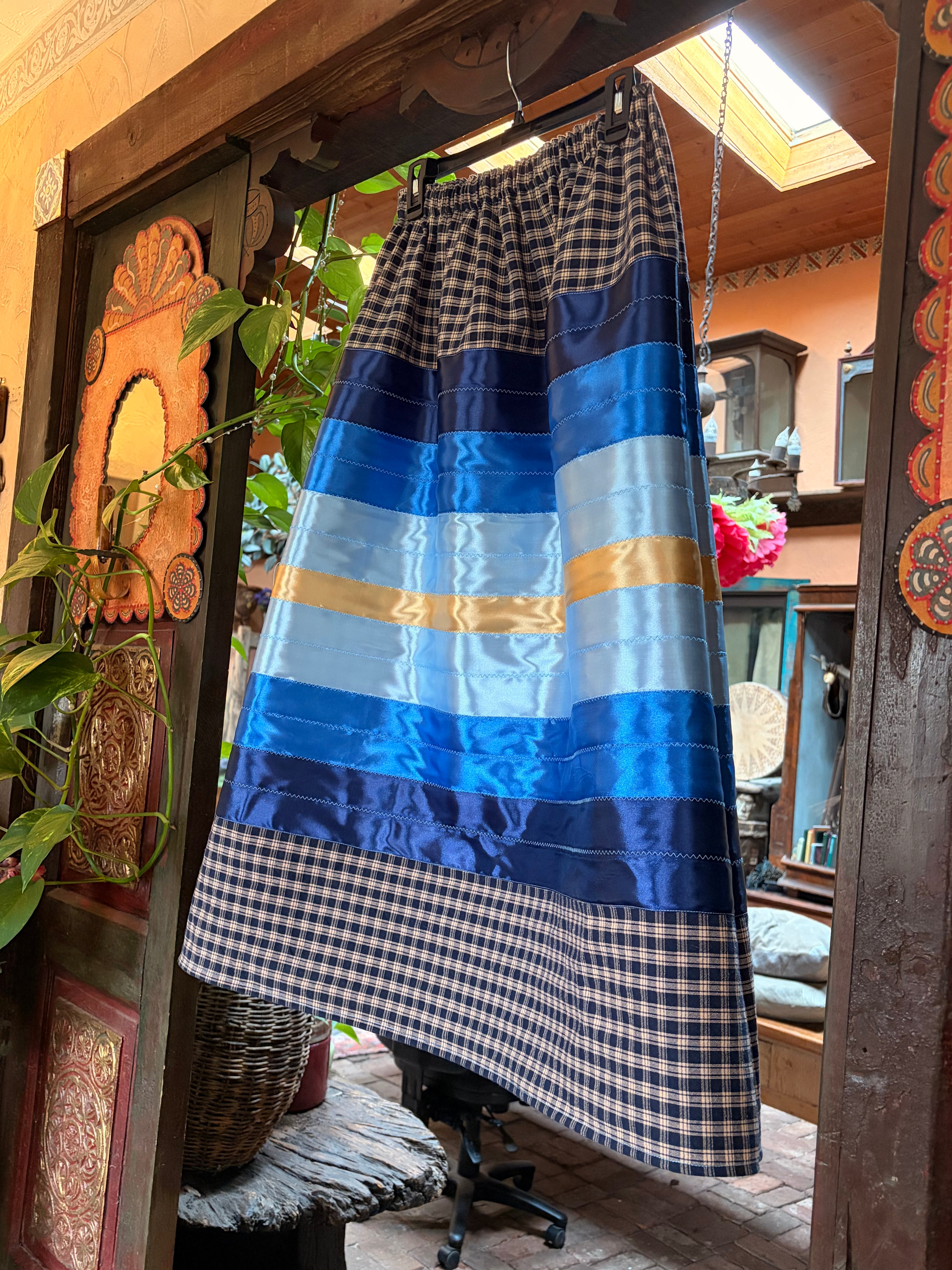 OMBRÉ BLUE GINGHAM